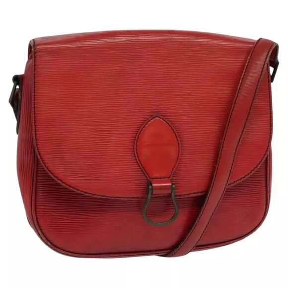LOUIS VUITTON Epi Saint Cloud GM Shoulder Bag Red M52197 LV Auth yb724 - Picture 1 of 14